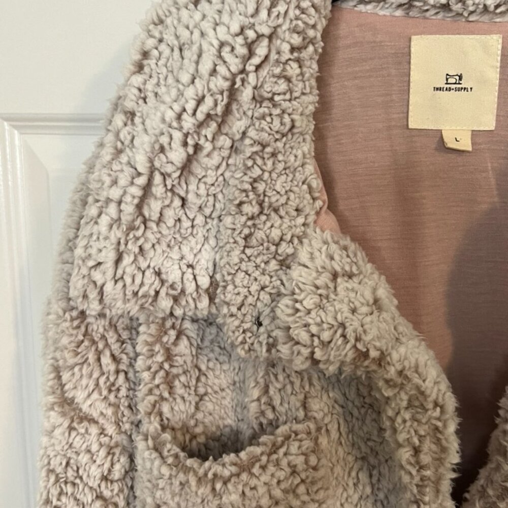 Thread + Supply Teddy Bear Jacket, Size Large - image 4